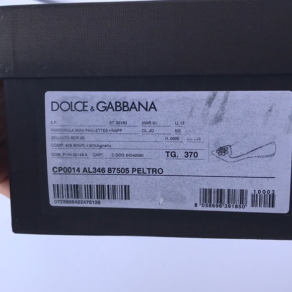 Authentic Dolce & Gabbana flats  crystals size 37 - Picture 6 of 8